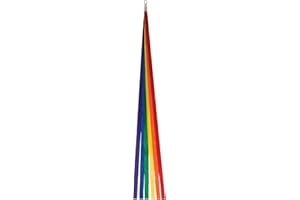 In the Breeze Thin Rainbow Kite Tails, 24-Inch