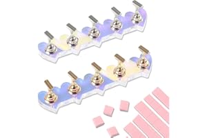 ANGNYA 2 Set Nail Stands for Press On, Heart-shaped Nail Holder for Painting Nails Aurora Nail Stand with Reusable Adhesive Putty Clay Strong Magnetic Nail Display Art Stand for Painting Nails