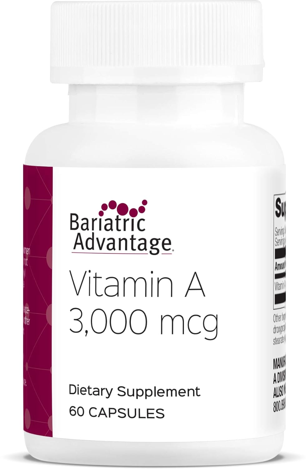 Bariatric Advantage Vitamin A Capsules 3, 000 mcg, 60