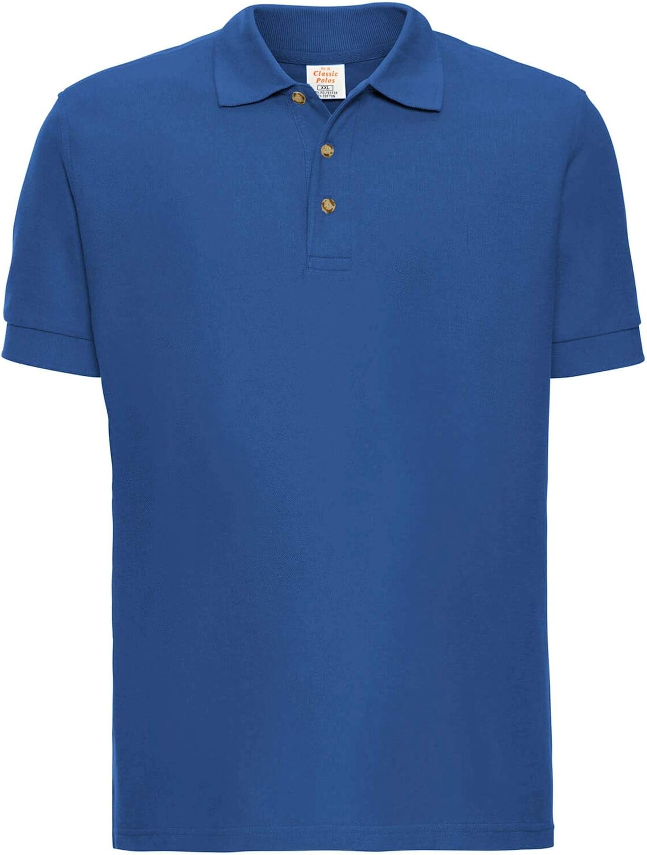 New Mens Polo Shirt Short Sleeve Polo T-Shirt Classic Plain Top Tee PK Plain Sports Casual Golf Fashion Big and Tall Plus Sizes