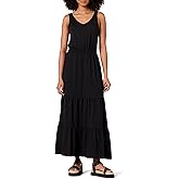 Amazon Essentials Women's Sleeveless Elastic Waist Summer Maxi Dress (Available in Plus Size)