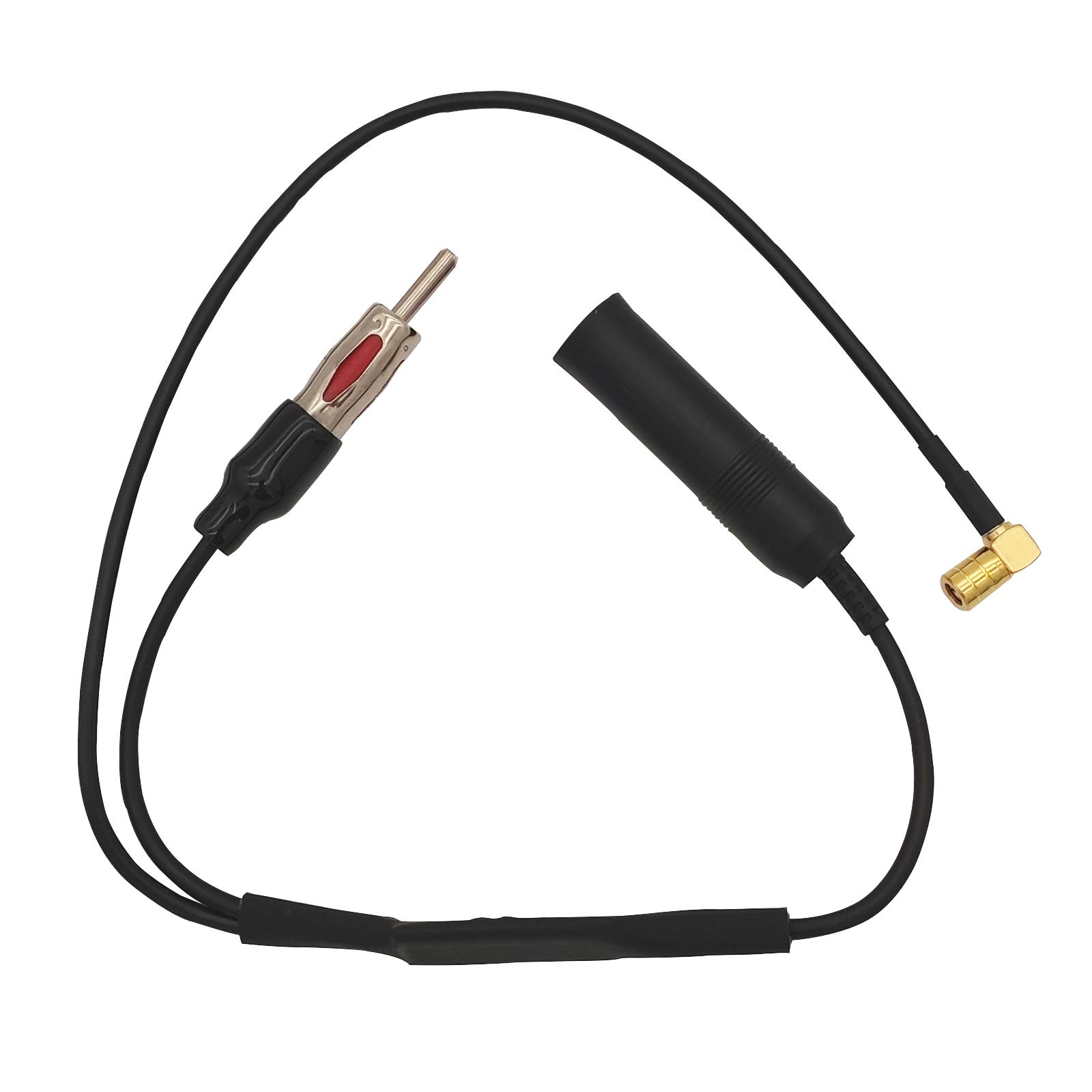 Imwell DAB Car Aerial Car Radio Antenna Splitter Din + SMB Connector FM/AM DAB Aerial Cable 12v+ Active Auto Radio Cable Compatible With Alpine JVC Pioneer Pure Highway Sony Radio Stereo