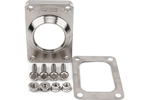 Pulsar Billet T6 Flange Transitional Single Inlet to 3 Inch Tube Hardware Kit Inclued for a easy installation