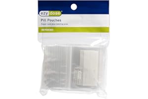 Ezy Dose Pill Packs | Pill and Vitamin Organizer Pouches | 100 Count | Disposable