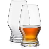 JoyJolt Crystal Whiskey Glasses, Set of 2 – 7.8 Oz. Rocks Glasses for Neat or Mixed Drinks – Lowball Whiskey Tumbler Cocktail