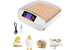 ANTSKU 56 Egg Incubators for Hatching Eggs, Chicken Egg Incubator with Automatic Egg Turning and Temperature Control, Egg Hatcher Incubator with Egg Candler for Hatching Chickens, Ducks, Birds, Quail Eggs