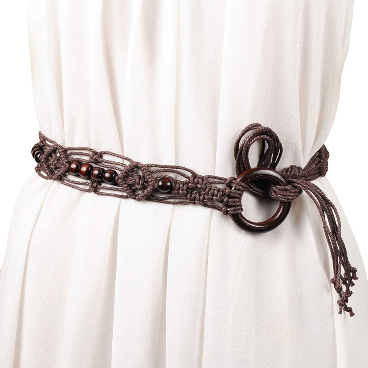 Women S Wide Belt Waist Casual Belt Modern Braided Belt Dress Belt