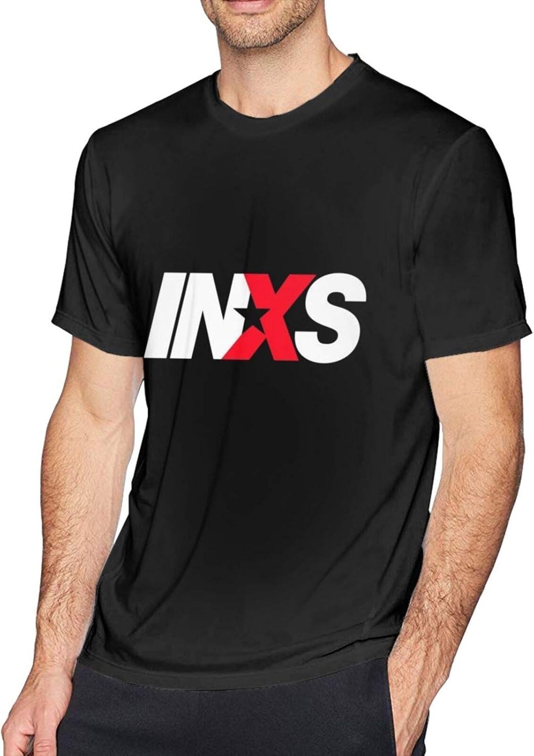 INXS EW Logo Black Langarmshirt - Offizielles Merchandise