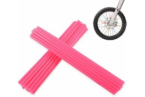 PPXIONG Spoke Skins Spoke Covers: 8-21 inch Rims Protector & Decoration for Dirt Bike | Bike | Bicycle | Wheelchair | Motorcycle - 72Pcs