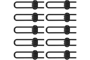 ANLEMIN 10-Pack Safety Cabinet Locks for babies, Child safety cabinet locks, baby Proof Cabinet latches, Adjustable U-Shaped Sliding Child locks for Closet cabinets Knob Handle