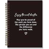 foedor Retirement Gifts for Women,Enjoy the Next Chapter,Retirement Gifts for Friends Retired Women Teacher Nurse Doctor Boss Female Coworker Happy Retirement Gift,Hardcover Spiral Notebook,5.5x8.3