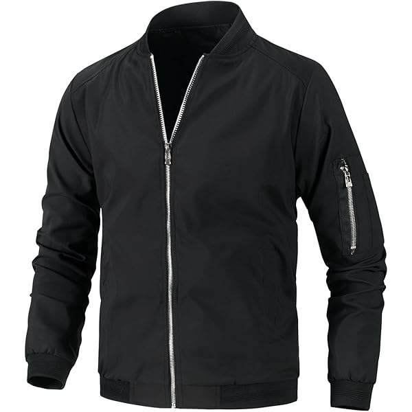【NUTEMPEROR 】Lightweight zipper jacket Amazon.com: Men's Spring Fall Casual Thin Jacket Lightweight Full