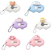 6 Pack Cute box cutters Retractable,box opener Set, Letter Opener, Mini Envelope knife, portable multi-Function knife suitabl