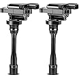 YHTAUTO Set of 2 Ignition Coil Packs Replacement for Chrysler Sebring Dodge Stratus Mitsubishi Eclipse 2001-2005, Galant 1999-2003 Lancer 2002-2004 Mirage 1997-2002 Outlander 2003, L4 2.4L 2.0L 1.8L
