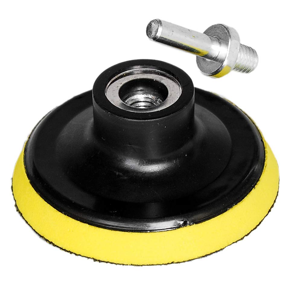 OxoxO Hook and Loop Backing Pad 3-Inch/80mm Sanding Polishing Backer Plate with M10 Drill Adapter for Random Orbit Sander Polisher Buffer