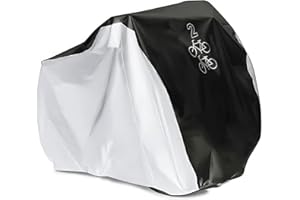 Maveek Bycicle Cover for 2 Bikes Waterproof Cycle Dirt Bike Outdoor Rain Dust Snow Water Wind Sun Resistant UV Protection Winter Summer Cold All Weather Indoor Garage Storage Road Mountain Bike