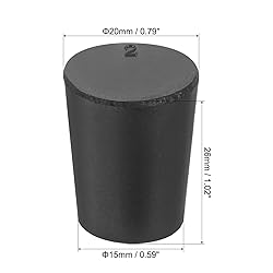 MECCANIXITY Rubber Tapered Plug 15mm to 20mm Solid