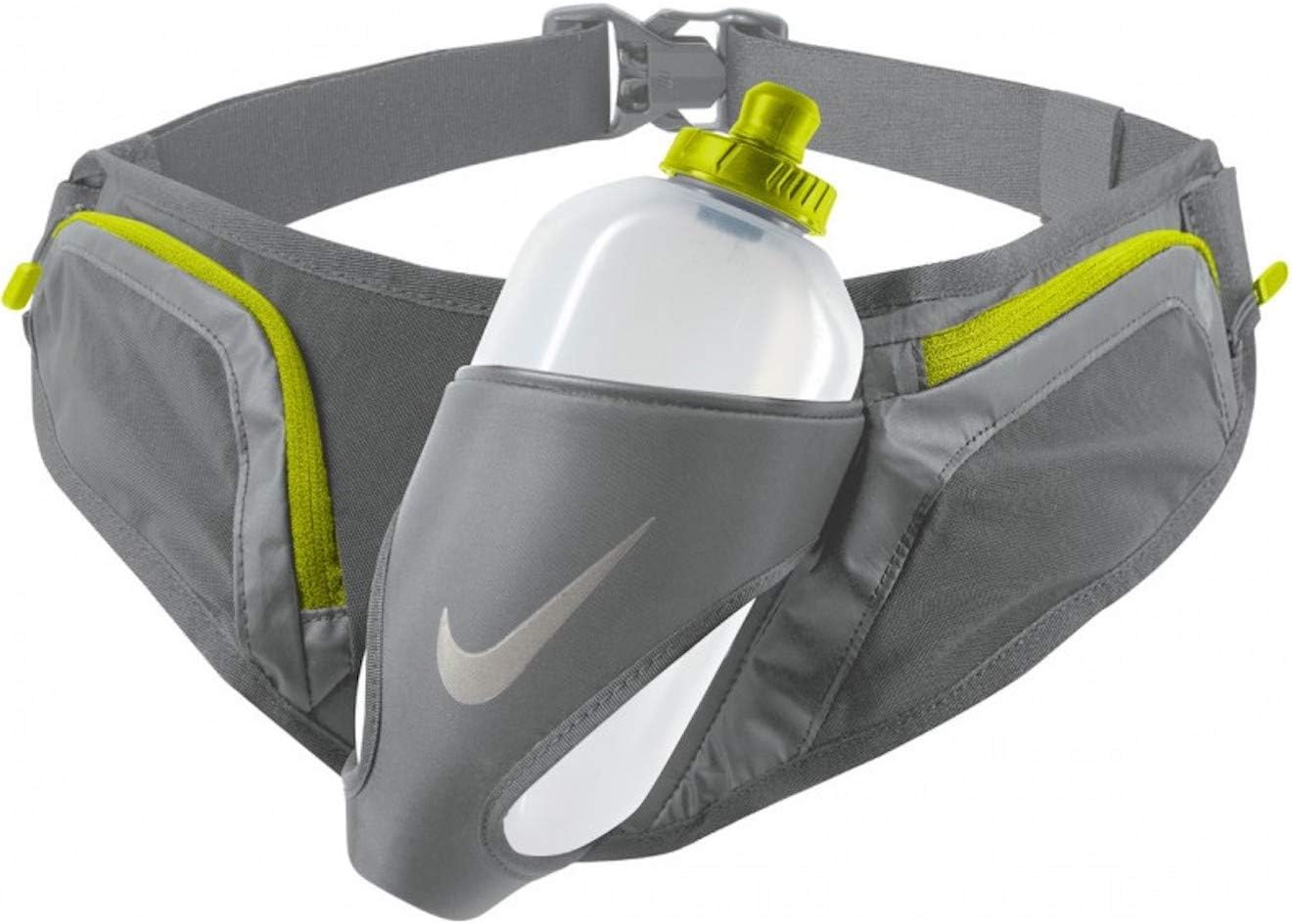 Nike Unisex Large Flask Running Belt Gray Volt 20 oz Bottle Sports & Outdoors