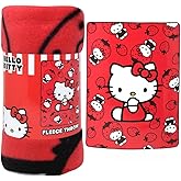 Hello Kitty Red 45x60” Fleece Throw – Soft, Cozy, and Stylish