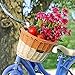 Huffy 00697BK Cruiser Bike Wicker Basket w/White Accents