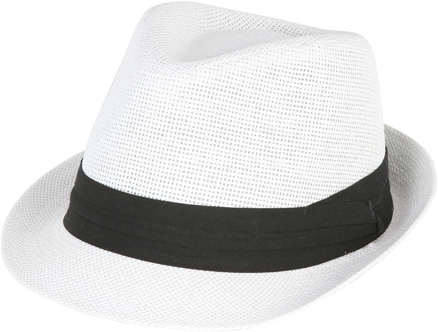 HatterThe Hatter Co. Tweed Classic Cuban Style Fedora Fashion Cap Hat - (5 Colors Available), White