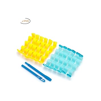 Amazon Com Fashion Women 12 Pcs Diy Plastic Magic Long Hair