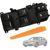 Magimaker 35750-TK4-A01 Master Power Window Switch Compatible with Acura TL 2009 2010 2011 2012 2013 2014 Replace 35750TK4A01 Front Driver Side Window Regulator Switches Control Panel