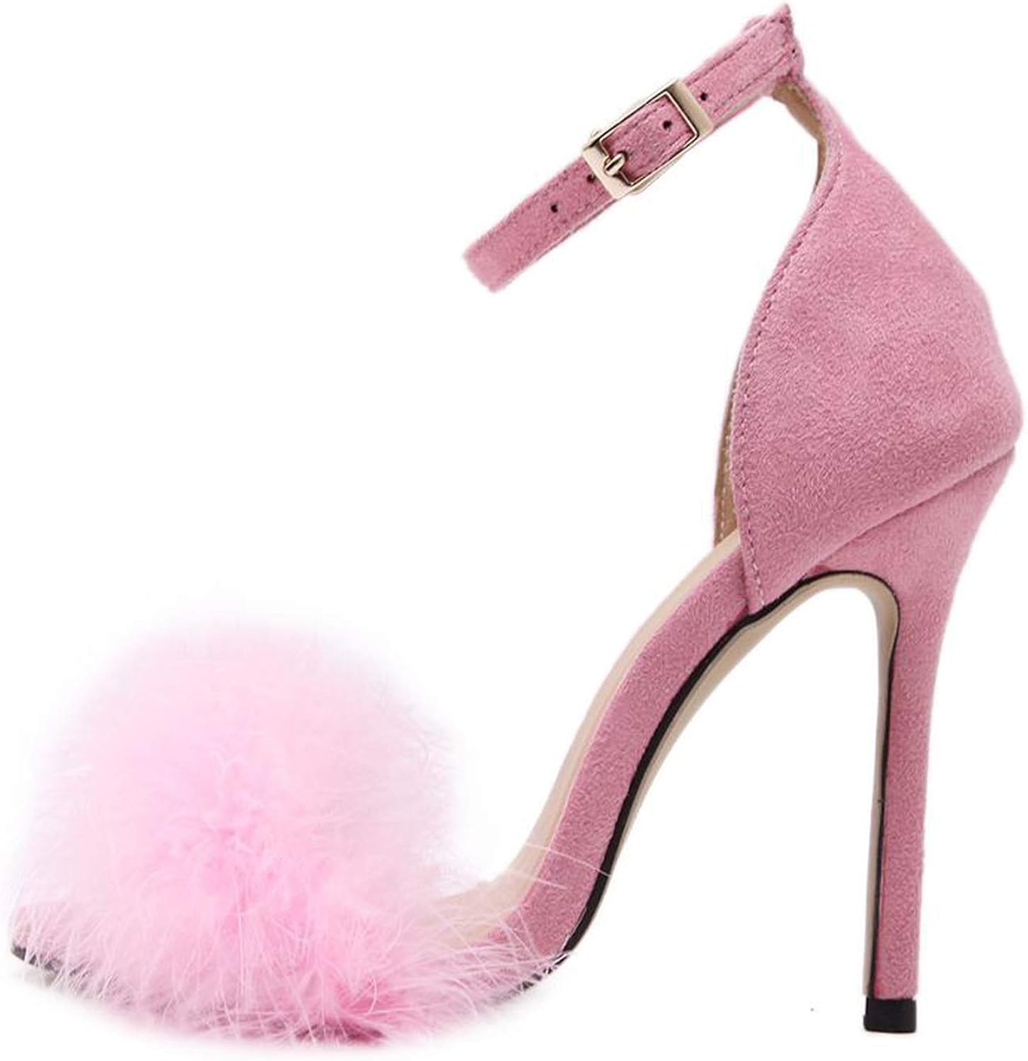 fluffy stilettos