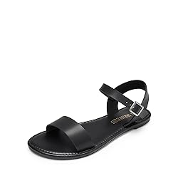 DREAM PAIRS Women's Ankle Strap Flat Sandals Open