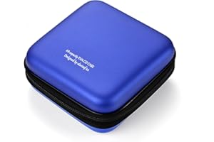 LIOVODE DVD Case, EVA CD Case Holder Storage Organizer Portable Protective DVD Wallet Holder for Car