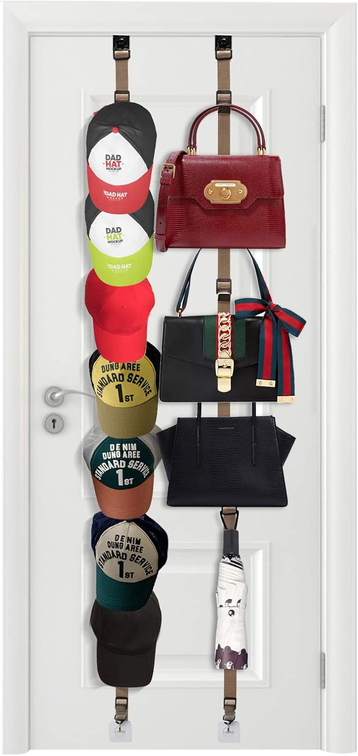 FIXPARTS Hat Rack 14 Shelf Hanging OverTheDoor Hat