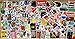 Sticker Pack [100pcs],Sanmatic Sticker Decals Vinyls for Laptop,Cars,Motorcycle,Bicycle,Skateboard Luggage,Bumper Stickers Hippie Decals Bomb Waterproof ... (D)