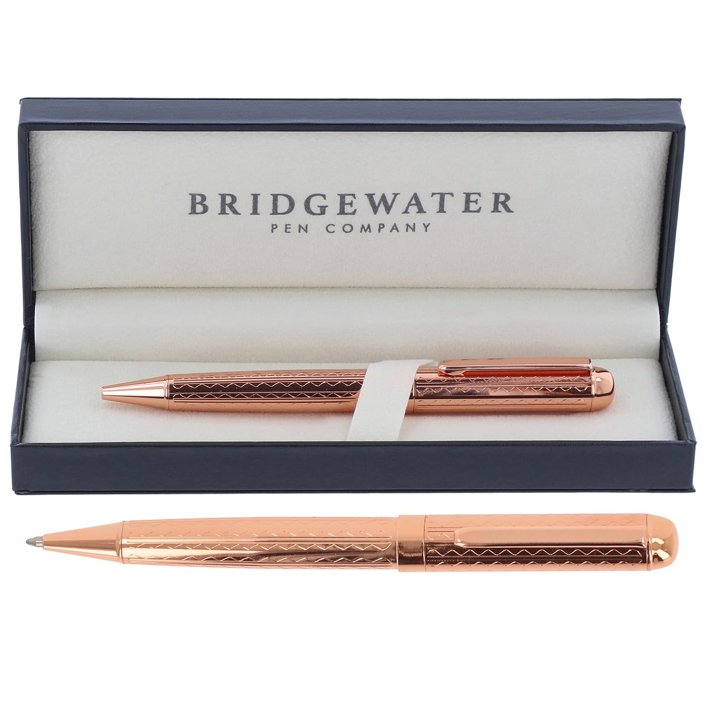 Bridgewater Pen Company Executive Ball Point Pen Collection, Boxed & Sleeved (Warwick, Rose Gold) — image 1