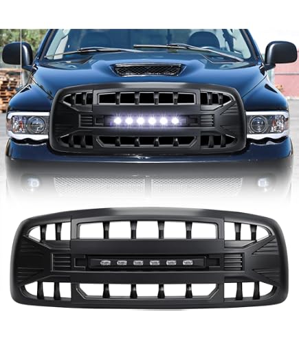 thumbnail image 2 of Speed Daddy Matte Black Grille For 09-12 Dodge Ram 1500 – Vertical Slat W/ LED DRLs 2 of 4