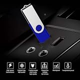 KOOTION 32GB USB 3.0 Flash Drive 10 Pack Swivel Lanyard Storage view 9