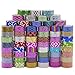 ATDAWN 60 Rolls Washi Tape Set, Masking Washi Tape, Decorative Craft Tape Collection for DIY Crafts and Gift Wrapping