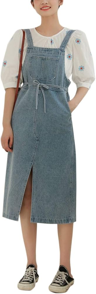 pinafore dress midi length