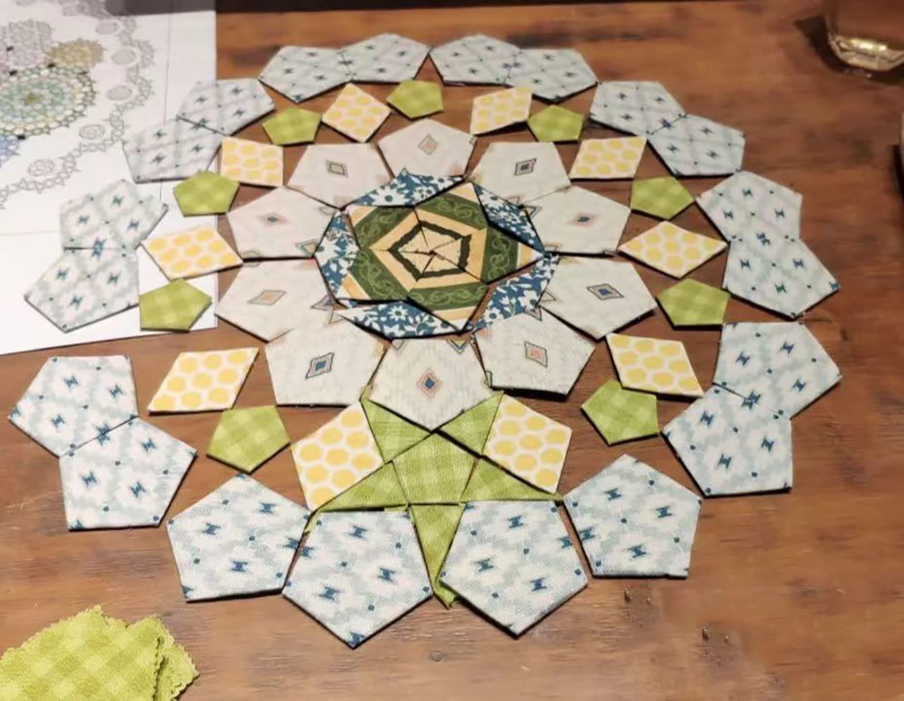 YICBOR 306pcs/bag Paper Pieces Quilting Rulers and Templates for Patchwork Sewing Quilting Come with a Gift Bag