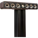 Polk Signature Elite ES35 Slim Center Channel Speaker - Hi-Res Audio Certified, Dolby Atmos & DTS:X Compatible, 1" Tweeter & (6) 3" Woofers, Dual Power Port for Effortless Bass, Contemporary Walnut