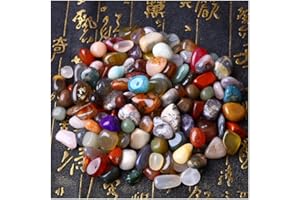 200g Set Mixed Crystals Healing Crystal Bulk, 2 Packs of 100g 0.5-2.0 cm Handpicked Natural Tumbled Gemstones Rocks, Pebbles 