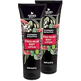 Nature's Beauty Elderberry Eucalyptus Stress Relief Body Lotion Multi-Pack - Lightweight, Non-Greasy Restore Moisturizer, Made w/Shea Butter, Avocado Oil and Sweet Almond Oil, 8 oz (2 Pack)