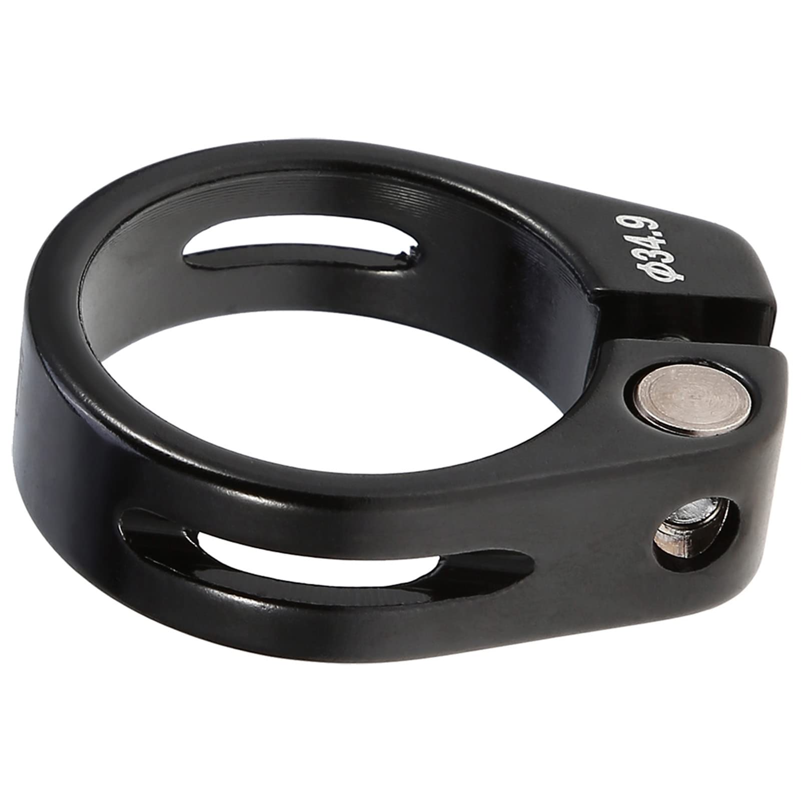 Ejoyous Bicycle Seatpost Clamp, 34.9mm Bicycle Seatpost Clamp, Bicycle Seatpost Clamp, Aluminum Alloy Bicycle Seatpost Clamp (34.9mm Black)