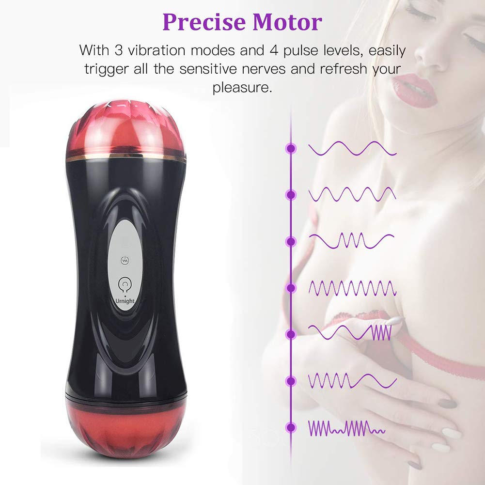 Aorgasms Vibrationsmassagegerät Spielzeug für Männer mit Doppelkopf Funktion,Realistische,Intelligente Aussprache