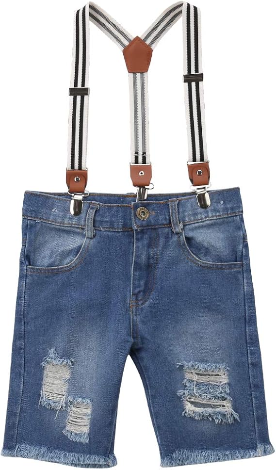 baby boy jeans with suspenders