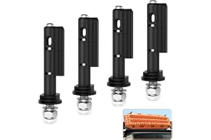 PRLF Mounting Pins for Recovery Boards, Lockable Design Traction Boards Mounting Pins, Theftproof Safety Kits, Safe Mount Pins Fit for MaxTrax MKII Recovery Boards, 4 Packs