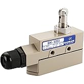 Baomain TZ-6002 Sealed Limit Switch, BM-6002 15A/250VAC, Parallel Roller Plunger Switch, IP65 Waterproof CE Listed
