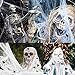HENMI Halloween Spider Web 11.3oz Fake Spider Web& Webbing with 80 Fake Spiders Super Stretch Cobweb Set (Stretch to 850 Square Feet) for Outdoor and Indoor Halloween Decor Spiderwebs and Cobwebs