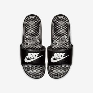 all black nike flip flops
