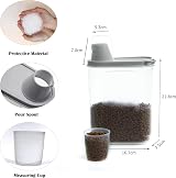 Citylife 2 Pack Dog Food Container Airtight 2.3 L with Pour Spout Grey view 2