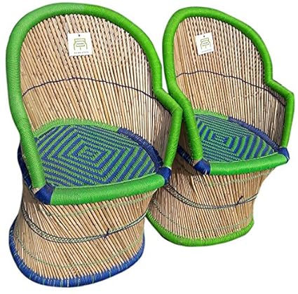 Ecowoodies Arbutus Handicraft Cane Furniture Set (2 Chairs)